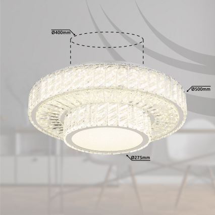 Globo - LED Димируем плафон LED/50W/230V 2700-6000K Ø 50 см + дистанционно управление