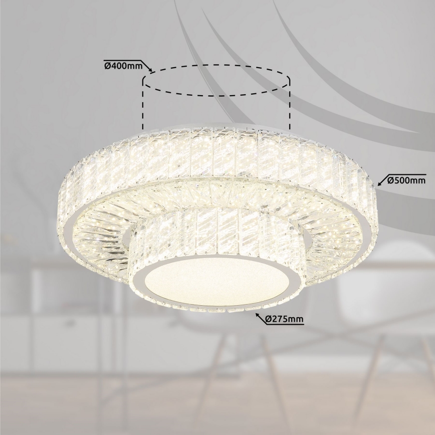 Globo - LED Димируем плафон LED/50W/230V 2700-6000K Ø 50 см + дистанционно управление
