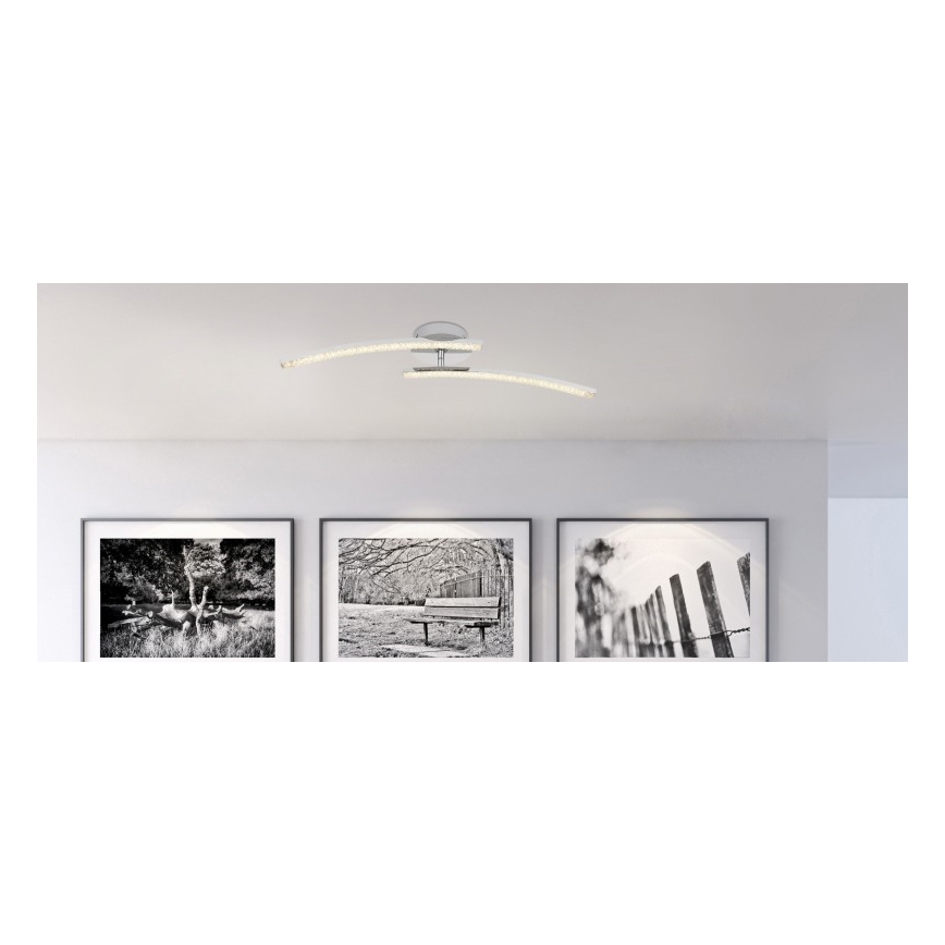 Globo - LED Повърхностен полилей за баня 2xLED/6W/230V IP44