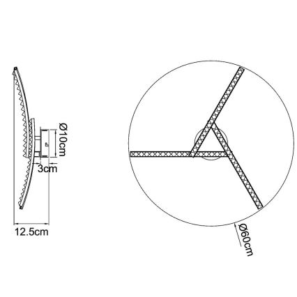 Globo - LED плафон, повърхностно монтиран, LED/18W/230V 2700/4000/6000K