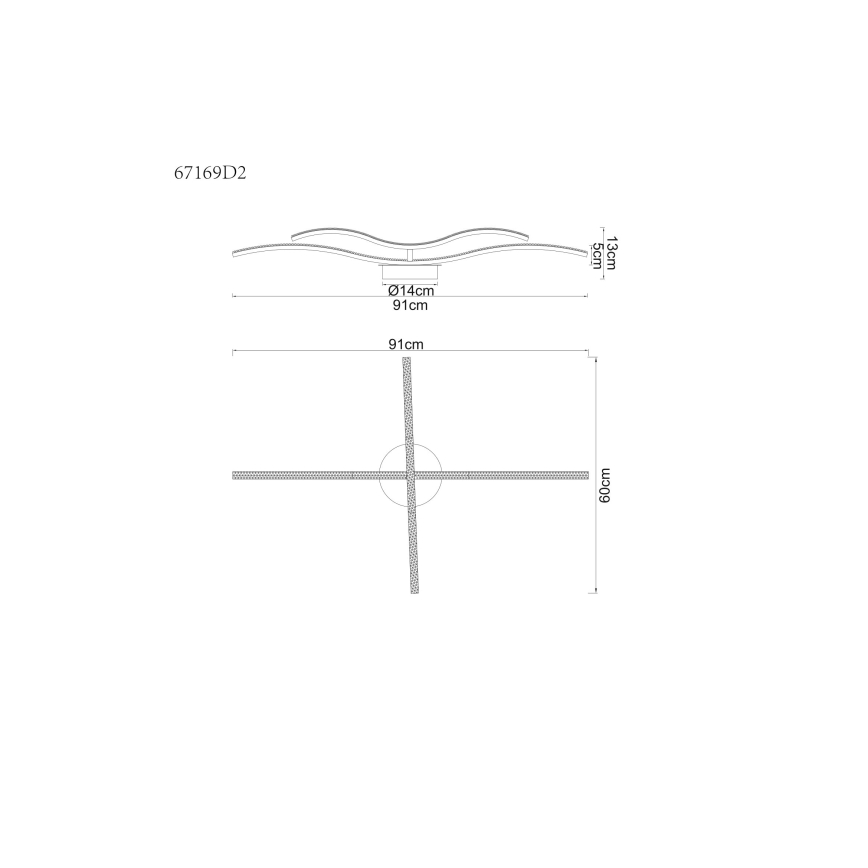 Globo - LED Повърхностен полилей LED/20W/230V