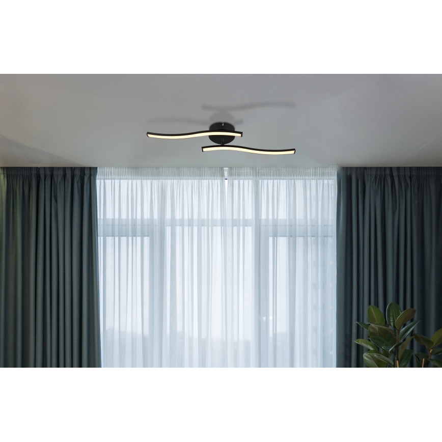 Globo - LED Полилей за повърхностен монтаж LED/12W/230V 3000K черен