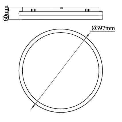 Globo - LED Плафониера LED/40W/230V 3000/4000/6000K Ø 39,7 см