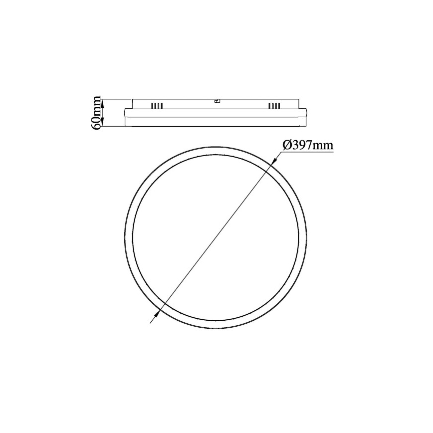 Globo - LED таванно осветително тяло LED/40W/230V 3000/4000/6000K Ø 39,7 см