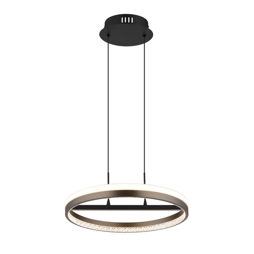 Globo - LED Пендел LED/40W/230V 3000/4000/6000K Ø 39,7 см кафяв