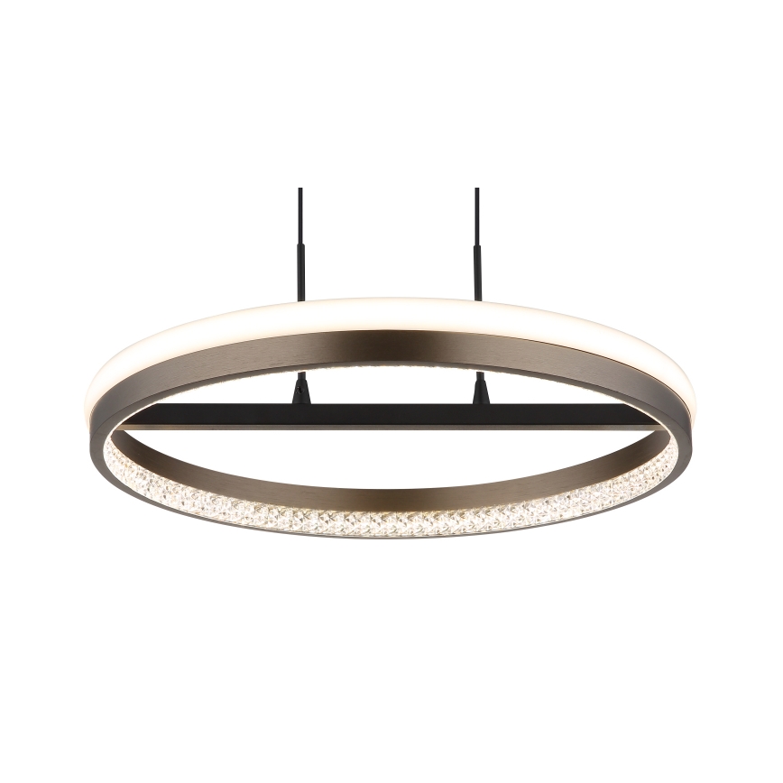 Globo - LED Пендел LED/40W/230V 3000/4000/6000K Ø 39,7 см кафяв