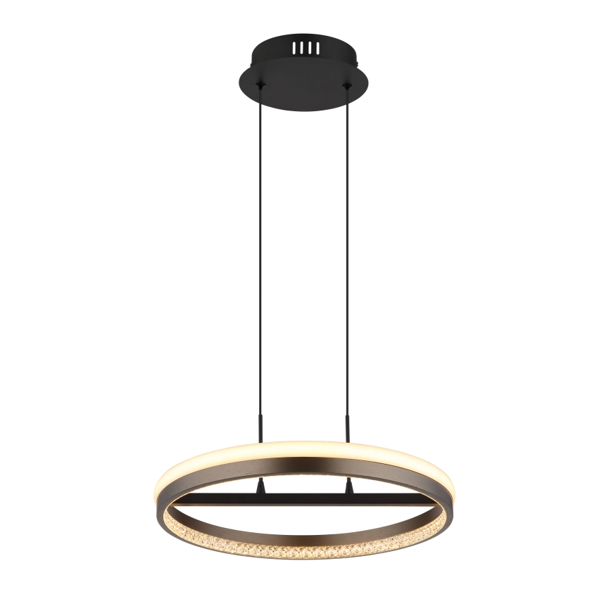 Globo - LED Пендел LED/40W/230V 3000/4000/6000K Ø 39,7 см кафяв