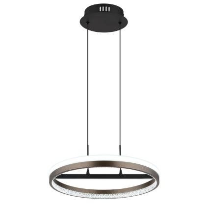 Globo - LED Пендел LED/40W/230V 3000/4000/6000K Ø 39,7 см кафяв