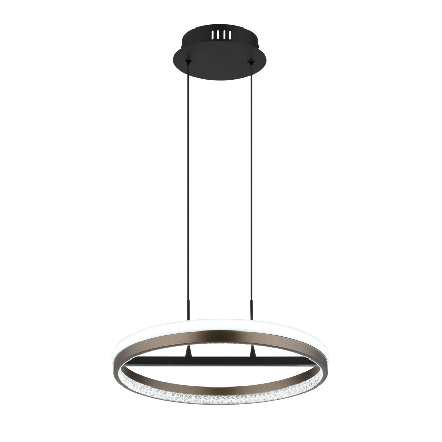 Globo - LED Пендел LED/40W/230V 3000/4000/6000K Ø 39,7 см кафяв