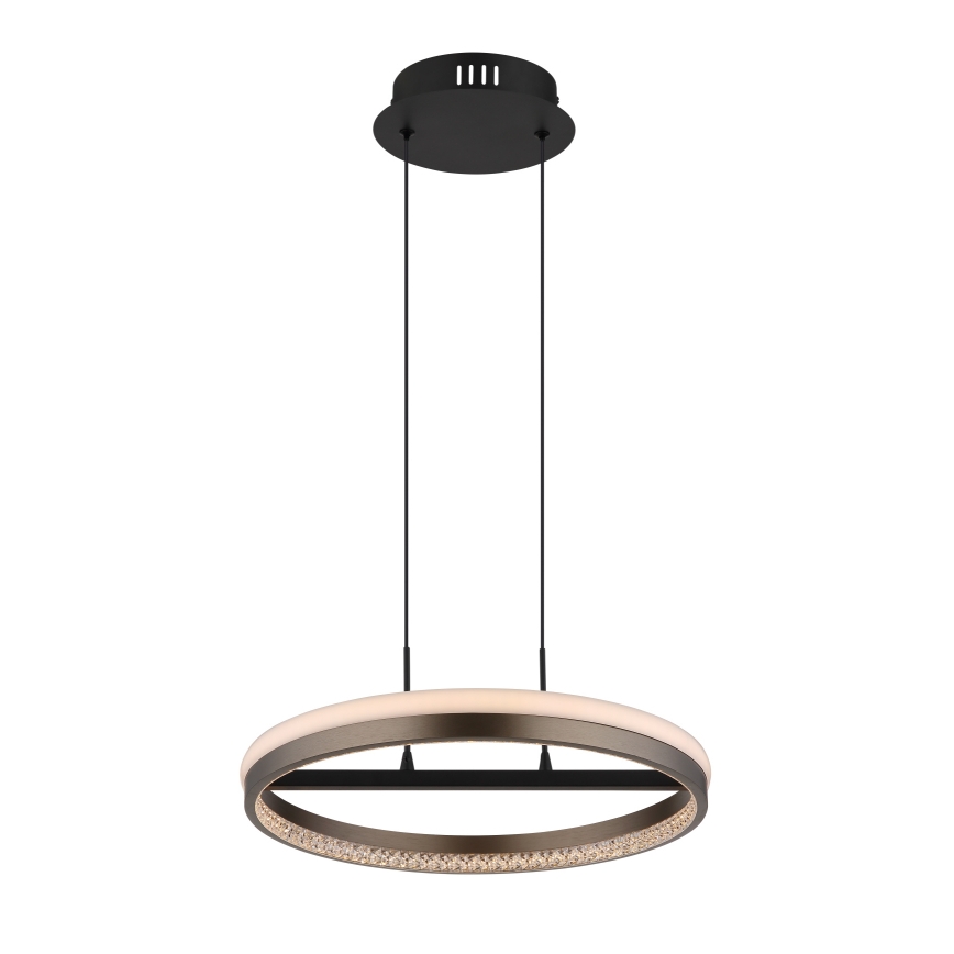 Globo - LED Пендел LED/40W/230V 3000/4000/6000K Ø 39,7 см кафяв