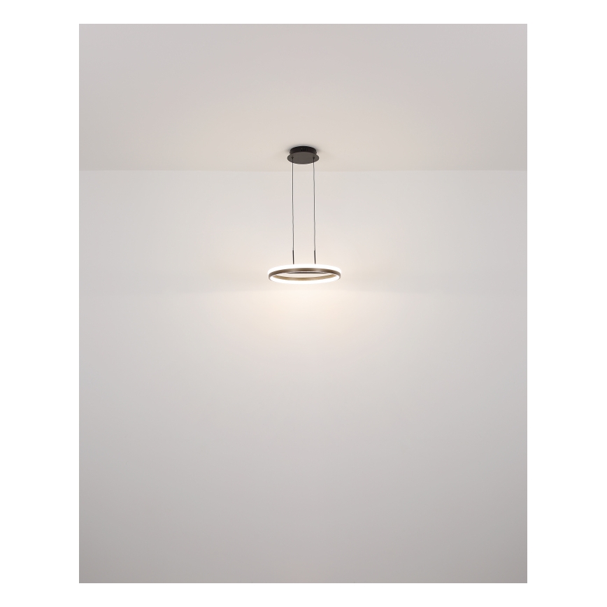 Globo - LED Пендел LED/40W/230V 3000/4000/6000K Ø 39,7 см кафяв