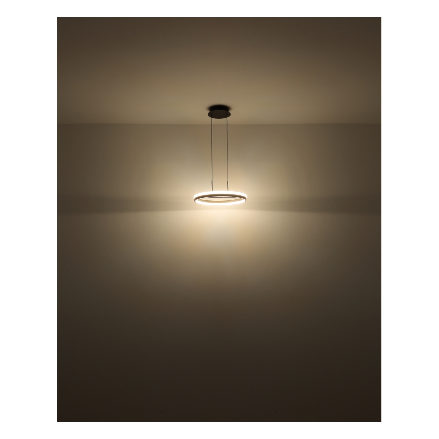 Globo - LED Пендел LED/40W/230V 3000/4000/6000K Ø 39,7 см кафяв