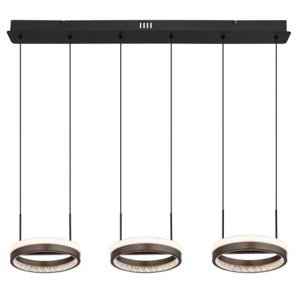 Globo - LED Пендел LED/40W/230V 3000/4000/6000K кафяв