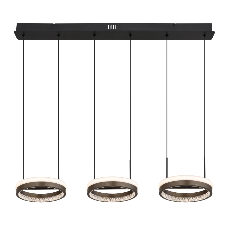 Globo - LED Пендел LED/40W/230V 3000/4000/6000K кафяв