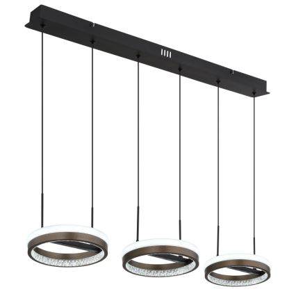 Globo - LED Пендел LED/40W/230V 3000/4000/6000K кафяв