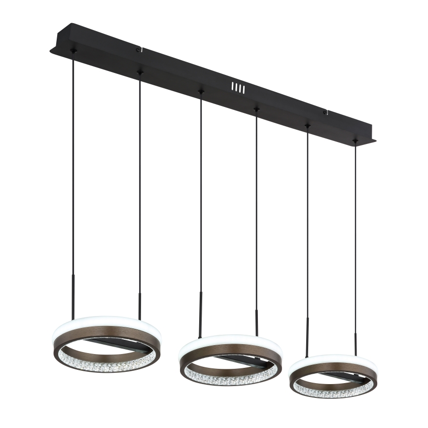 Globo - LED Пендел LED/40W/230V 3000/4000/6000K кафяв