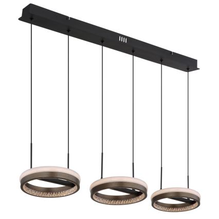 Globo - LED Пендел LED/40W/230V 3000/4000/6000K кафяв