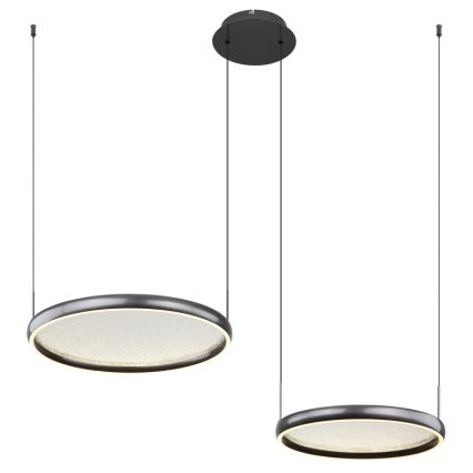Globo - LED Димируем пендел LED/50W/230V 2700-6000K черен + дистанционно управление