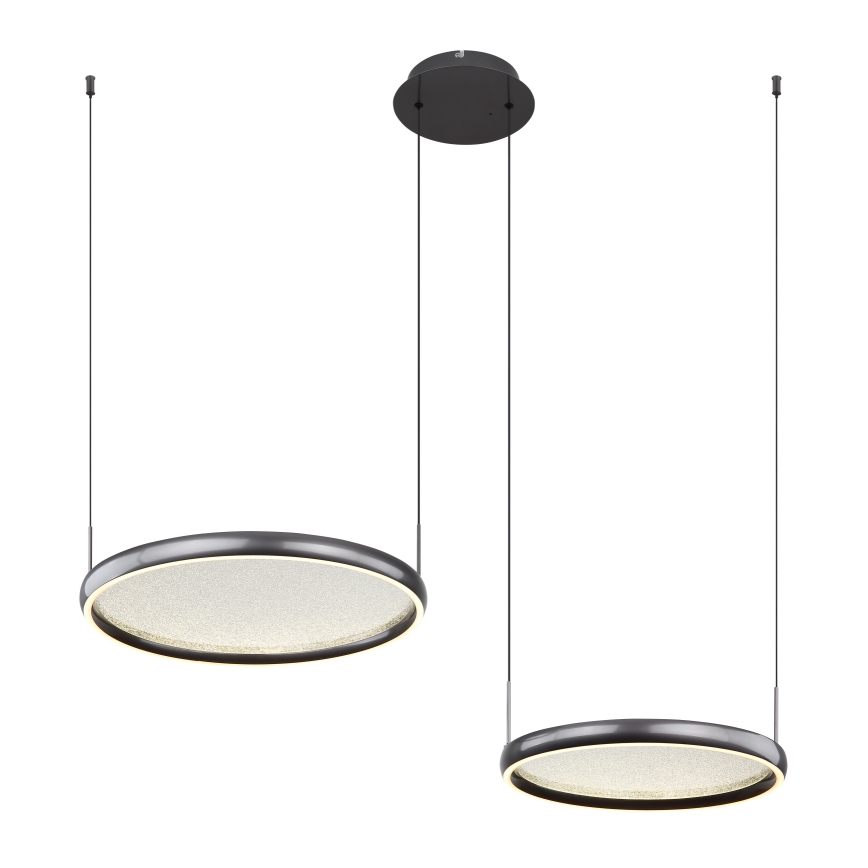 Globo - LED Димируем пендел LED/50W/230V 2700-6000K черен + дистанционно управление