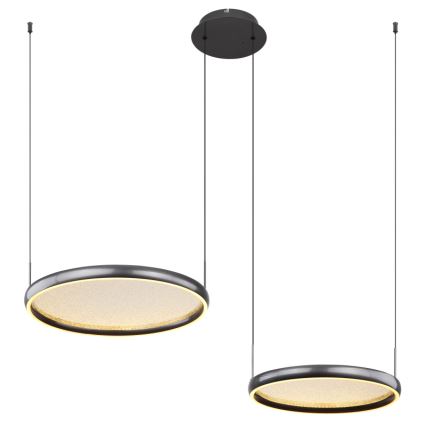 Globo - LED Димируем пендел LED/50W/230V 2700-6000K черен + дистанционно управление