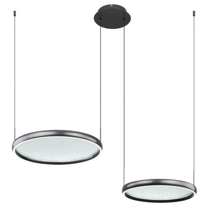 Globo - LED Димируем пендел LED/50W/230V 2700-6000K черен + дистанционно управление