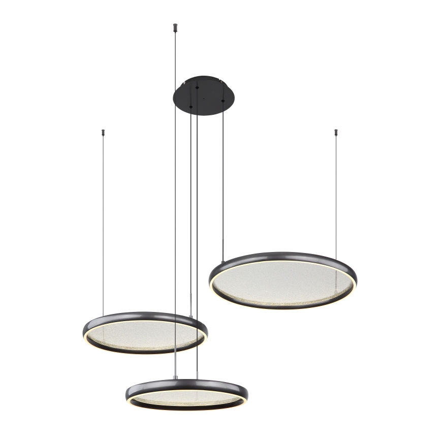 Globo - LED Димируем пендел LED/55W/230V 2700-6000K черен + дистанционно управление