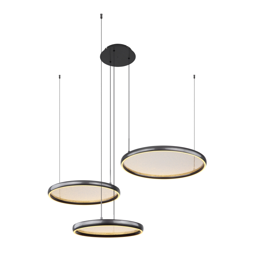 Globo - LED Димируем пендел LED/55W/230V 2700-6000K черен + дистанционно управление