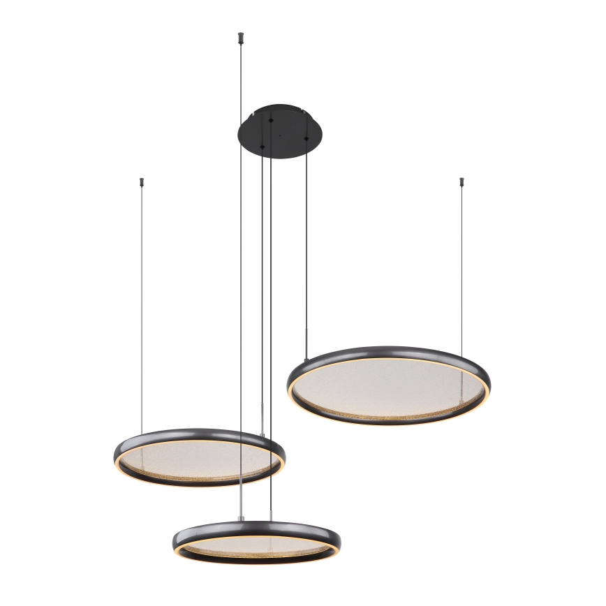 Globo - LED Димируем пендел LED/55W/230V 2700-6000K черен + дистанционно управление