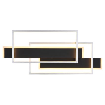 Globo - LED Плафониера LED/40W/230V 62x27 см матов хром/черен