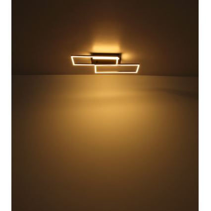 Globo - LED Плафониера LED/40W/230V 62x27 см матов хром/черен