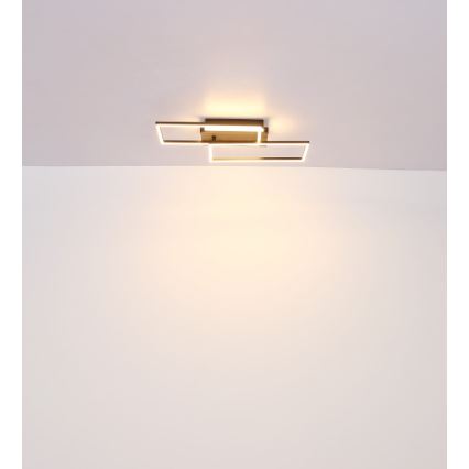 Globo - LED Плафониера LED/40W/230V 62x27 см матов хром/черен
