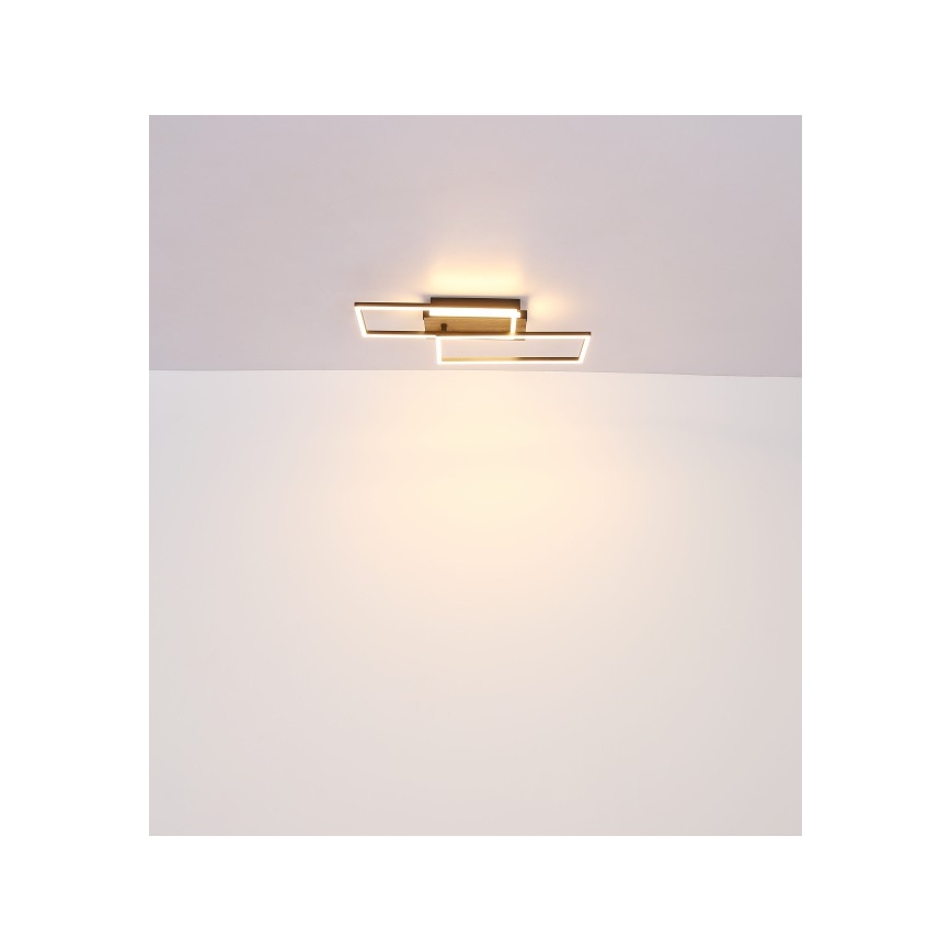 Globo - LED Плафониера LED/40W/230V 62x27 см матов хром/черен