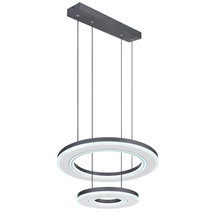Globo - LED Димируем пендел LED/50W/230V 2700-6000K Ø 50 см черен + дистанционно управление