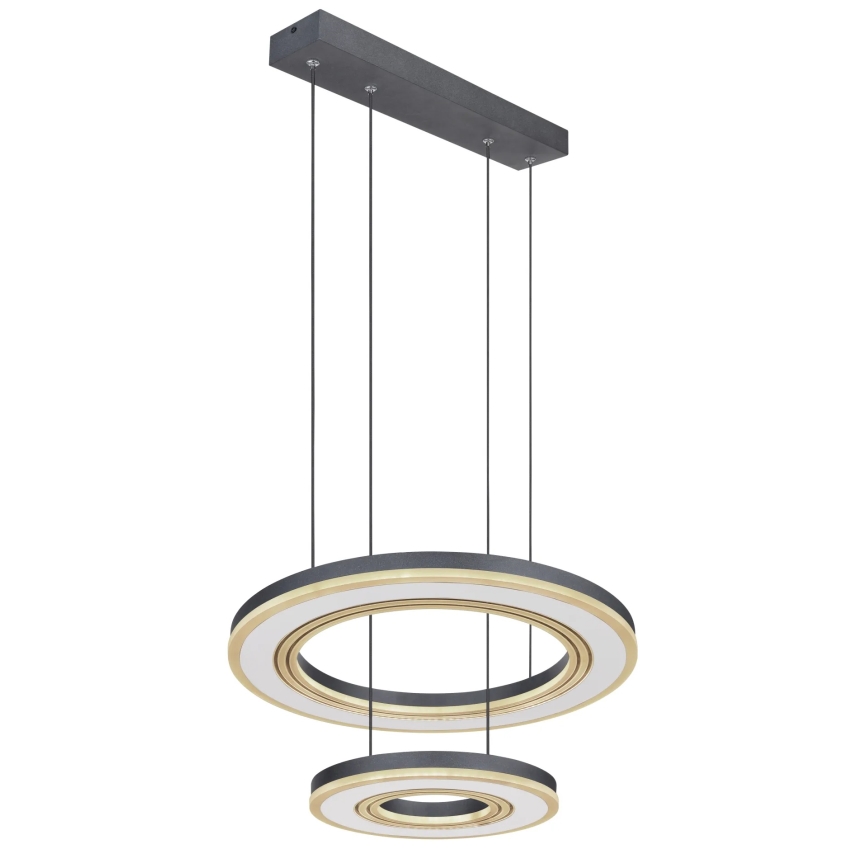 Globo - LED Димируем пендел LED/50W/230V 2700-6000K Ø 50 см черен + дистанционно управление