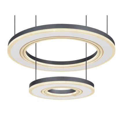 Globo - LED Димируем пендел LED/50W/230V 2700-6000K Ø 50 см черен + дистанционно управление