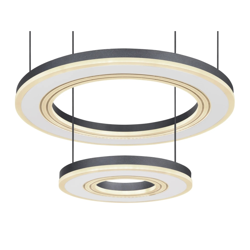 Globo - LED Димируем пендел LED/50W/230V 2700-6000K Ø 50 см черен + дистанционно управление