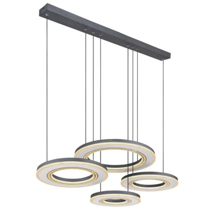Globo - LED Димируем пендел LED/80W/230V 2700-6000K черен + дистанционно управление