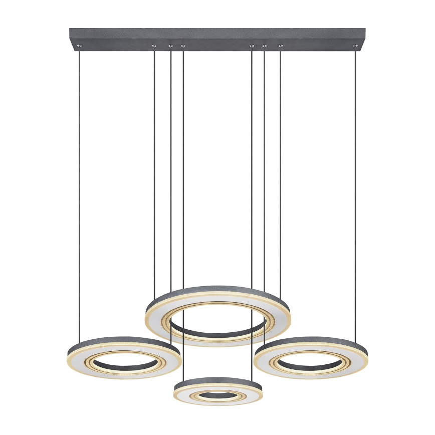 Globo - LED Димируем пендел LED/80W/230V 2700-6000K черен + дистанционно управление