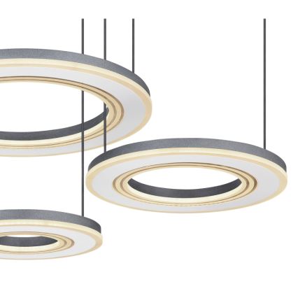 Globo - LED Димируем пендел LED/80W/230V 2700-6000K черен + дистанционно управление