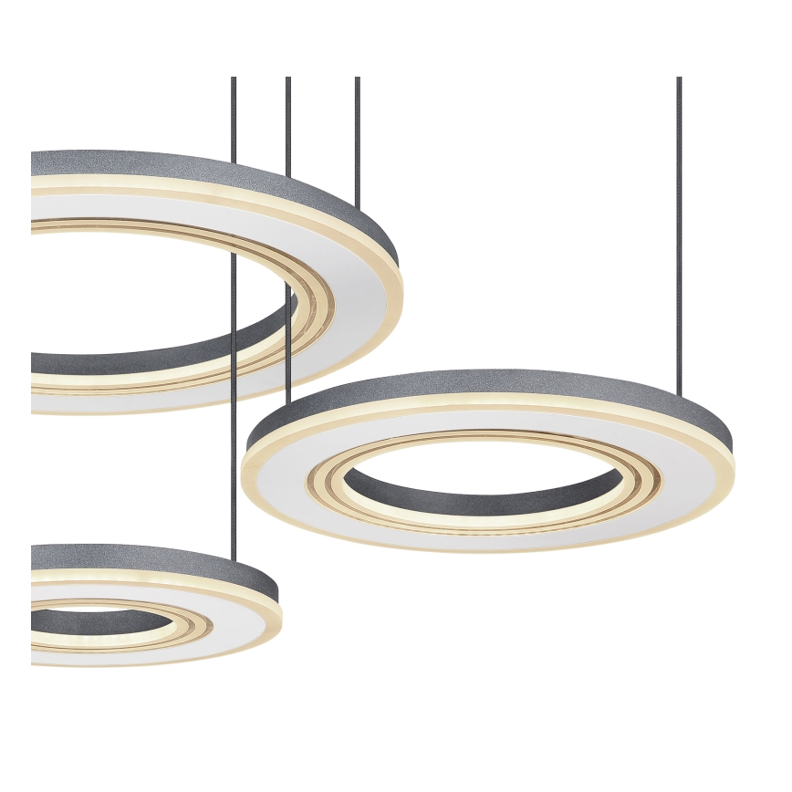 Globo - LED Димируем пендел LED/80W/230V 2700-6000K черен + дистанционно управление