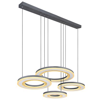 Globo - LED Димируем пендел LED/80W/230V 2700-6000K черен + дистанционно управление