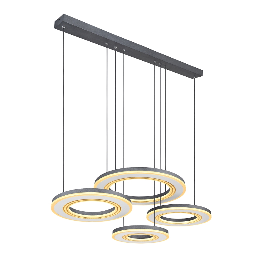 Globo - LED Димируем пендел LED/80W/230V 2700-6000K черен + дистанционно управление