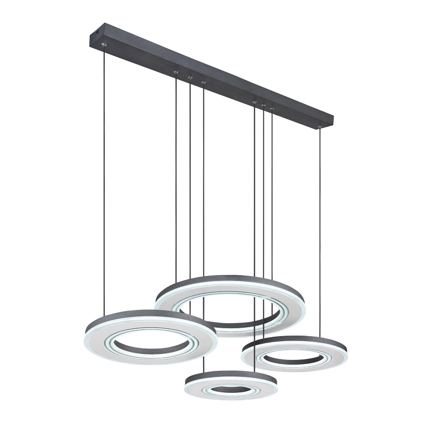 Globo - LED Димируем пендел LED/80W/230V 2700-6000K черен + дистанционно управление