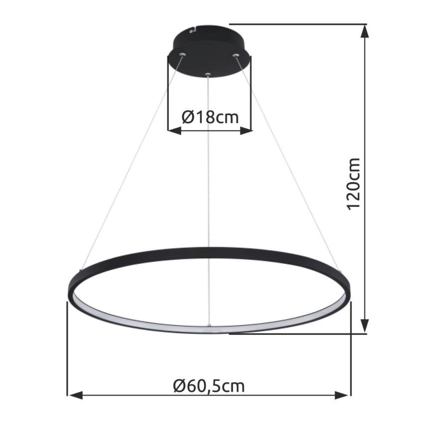 Globo - LED Висящ полилей LED/29W/230V