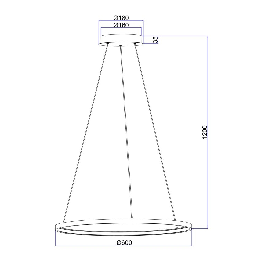 Globo - LED Висящ полилей LED/29W/230V