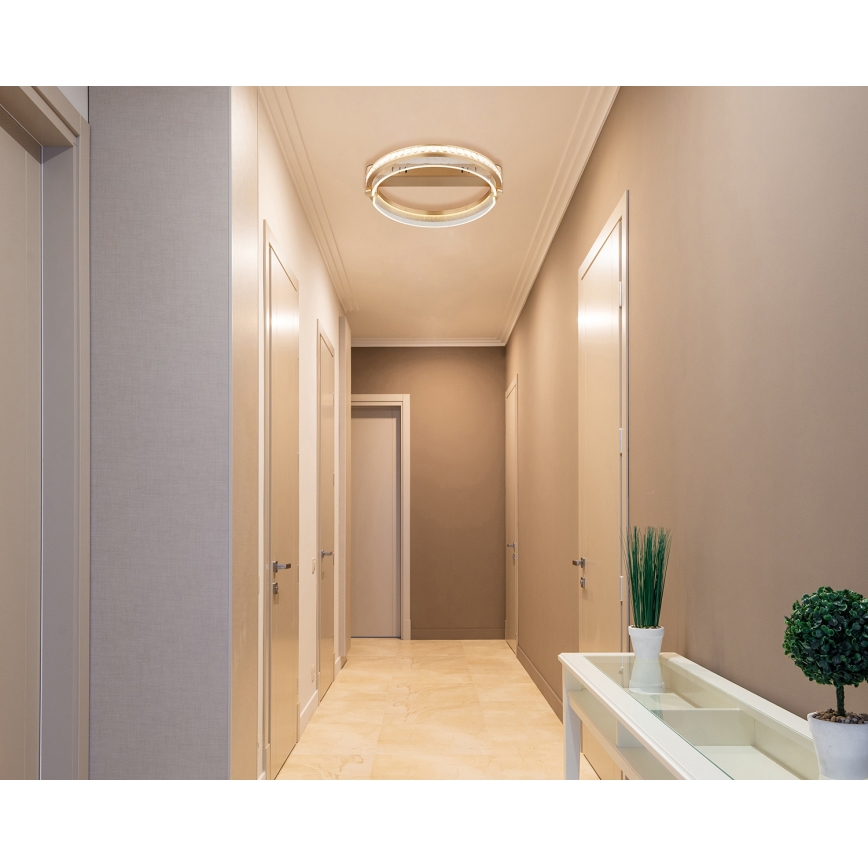 Globo - LED Димируем кристален плафон LED/36W/230V 2700K-6000K + дистанционно управление