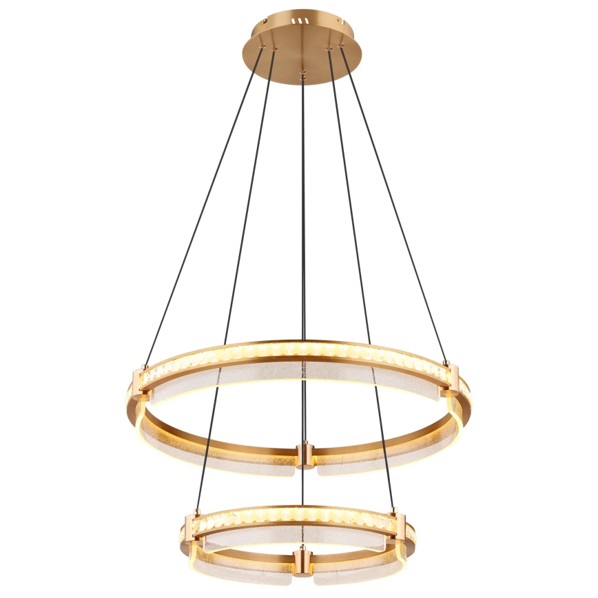 Globo - LED Димируем кристален полилей на връв LED/78W/230V 2700K-6000K + дистанционно управление