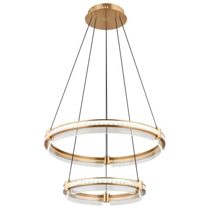 Globo - LED Димируем кристален полилей на връв LED/78W/230V 2700K-6000K + дистанционно управление