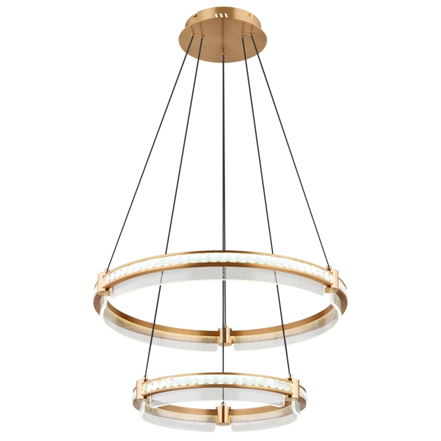 Globo - LED Димируем кристален полилей на връв LED/78W/230V 2700K-6000K + дистанционно управление