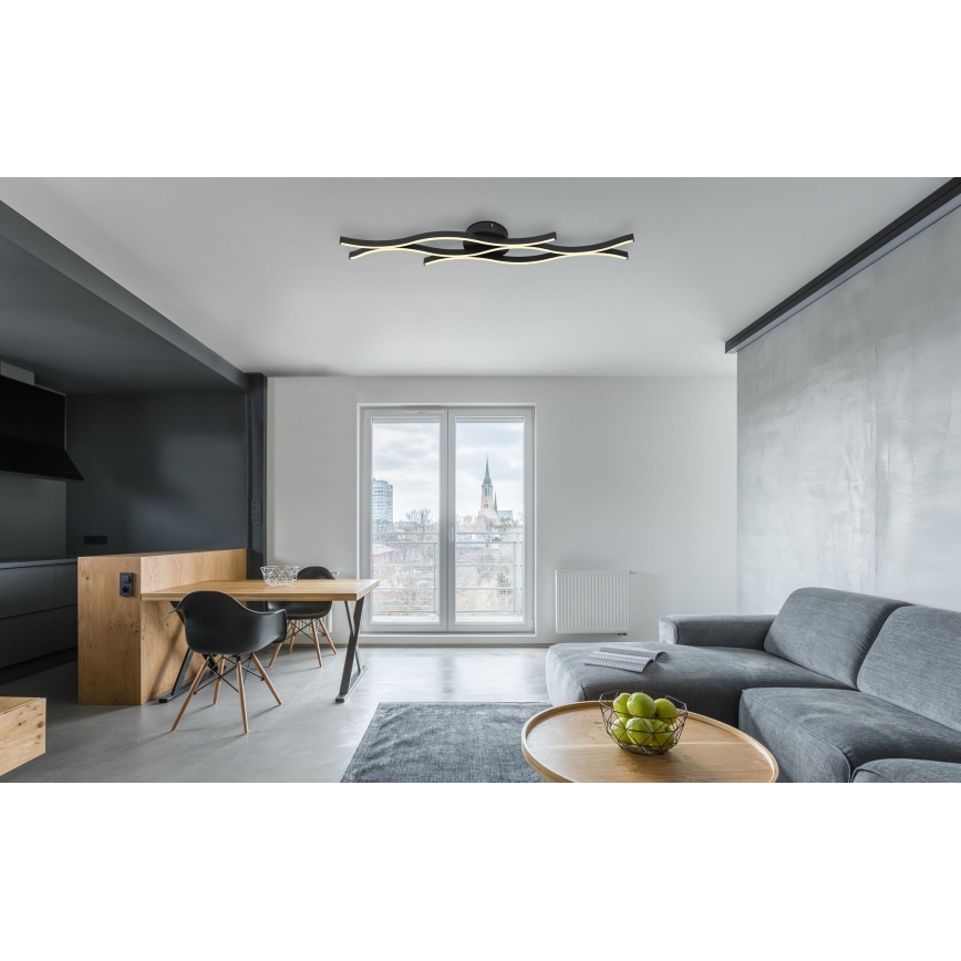 Globo - LED Полилей за повърхностен монтаж LED/35W/230V черен